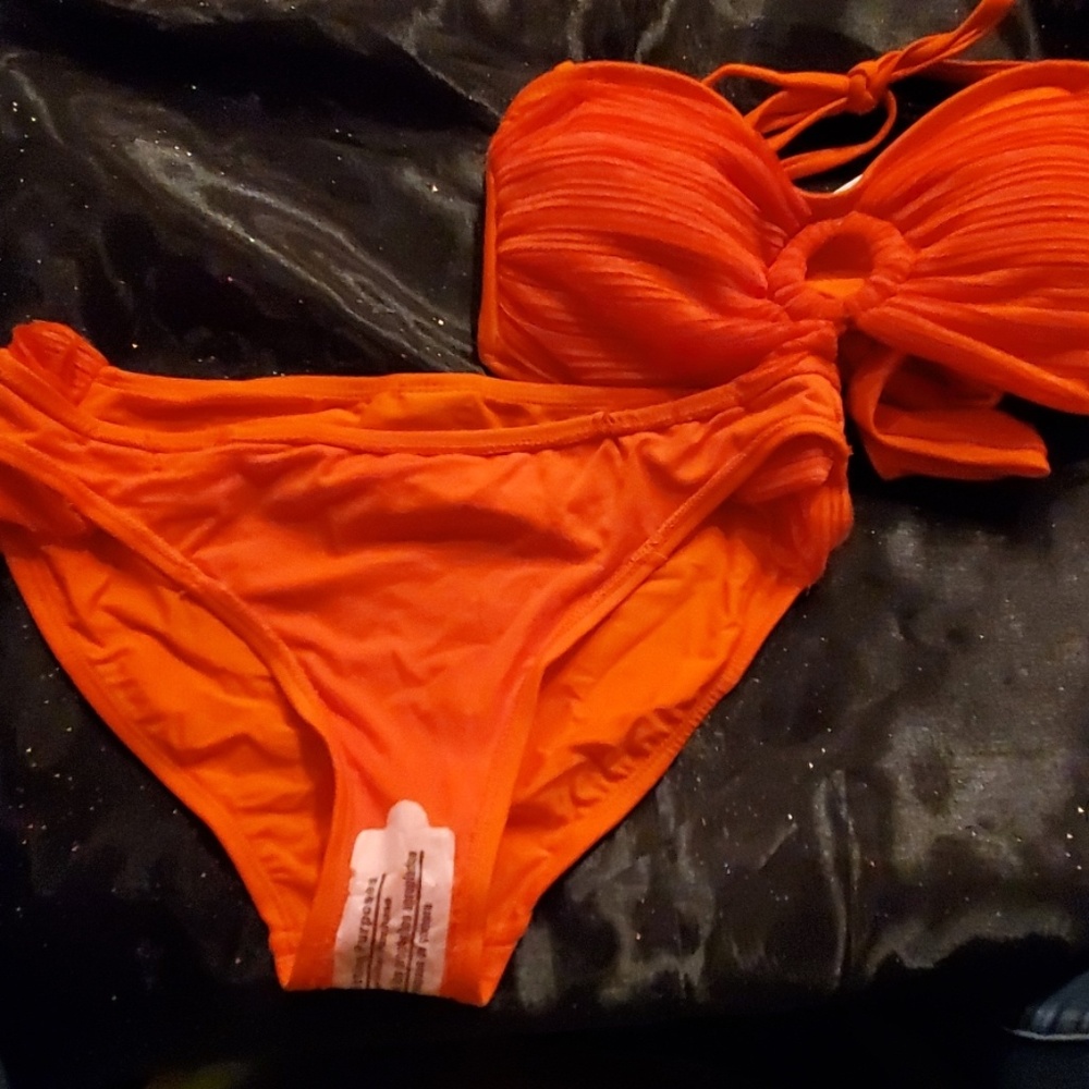Orange Mesh Bikini - Picture 3 of 3